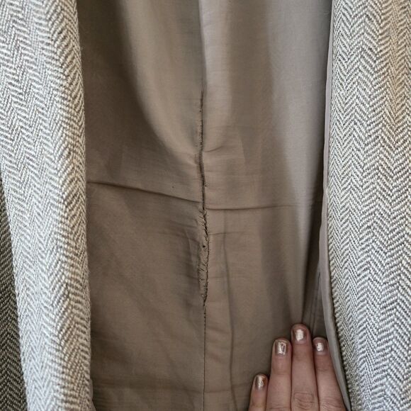 Craftcentre Cymru Men’s Blazer Jacket 46L Pure New Wool Herringbone Tweed Sport - Picture 11 of 14